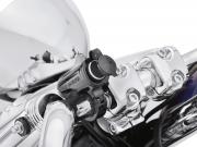 AUXILIARY POWER PORT - HANDLEBAR MOUNT - BLACK - with 1-1/4" diameter handlebars - Dyna - Softail - Touring 69200854