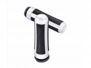 AIRFLOW HAND GRIPS - CHROME - Fits '96-later VRSC", XL, XR, Dyna® (except FXDLS), and '95-'15 Softail® (except FLSTNSE, FLSTSE and FXSBSE and '11-...