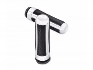 AIRFLOW HAND GRIPS - CHROME - Fits '96-later VRSC", XL, XR, Dyna® (except FXDLS), and '95-'15 Softail® (except FLSTNSE, FLSTSE and FXSBSE and '11-...