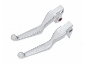 CHROME HAND CONTROL LEVER KIT - <br />Fits '96'03 XL, '96-later Dyna® -  <br />'96 -'14 Softail® and '96-'07 Touring models 45075-07