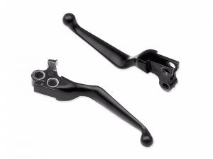 BLACK HAND CONTROL LEVER KIT - Fits '96'03 XL, '96-later Dyna<br />- '96 -'14 Softail and '96 -'07 Touring models 44994-07
