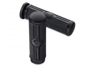 WILLIE G SKULL LENKERGRIFFE - MEDIUM 1,5" - VRSC 02-17, XL ab 96, XR 08-13, Dyna 91-17, Softail 96-15 & Touring 96-07_1