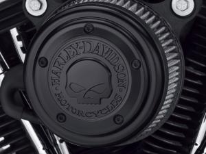 WILLIE G SKULL SCHWARZ - LUFTFILTER-ZIERBLENDE - EVO,  Dyna 99-08, Softail 00-15, Touring & Trike 99-13 29400366