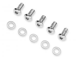 H. CHROME DERBY COVER SCREW KIT - Fits '99-later Dyna®, Softail®, Touring 25913-99