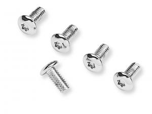 CHROME TIMER COVER SCREW KITS - Fits Twin Cam 5-hole timer covers 32690-99A