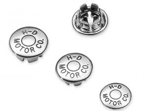 CHROME H-D® MOTOR CO. LOGO ALLEN HOLE PLUGS - 3/8" 94531-95