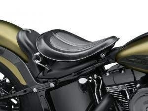 SOLO SADDLE - Black Leather - Sportster, Dyna, Softail 52000279