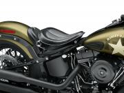 SOLO FEDERSATTEL  - Schwarzes Leder - Sportster, Dyna, Softail_1