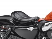 SOLO FEDERSATTEL  - Schwarzes Leder - Sportster, Dyna, Softail_2