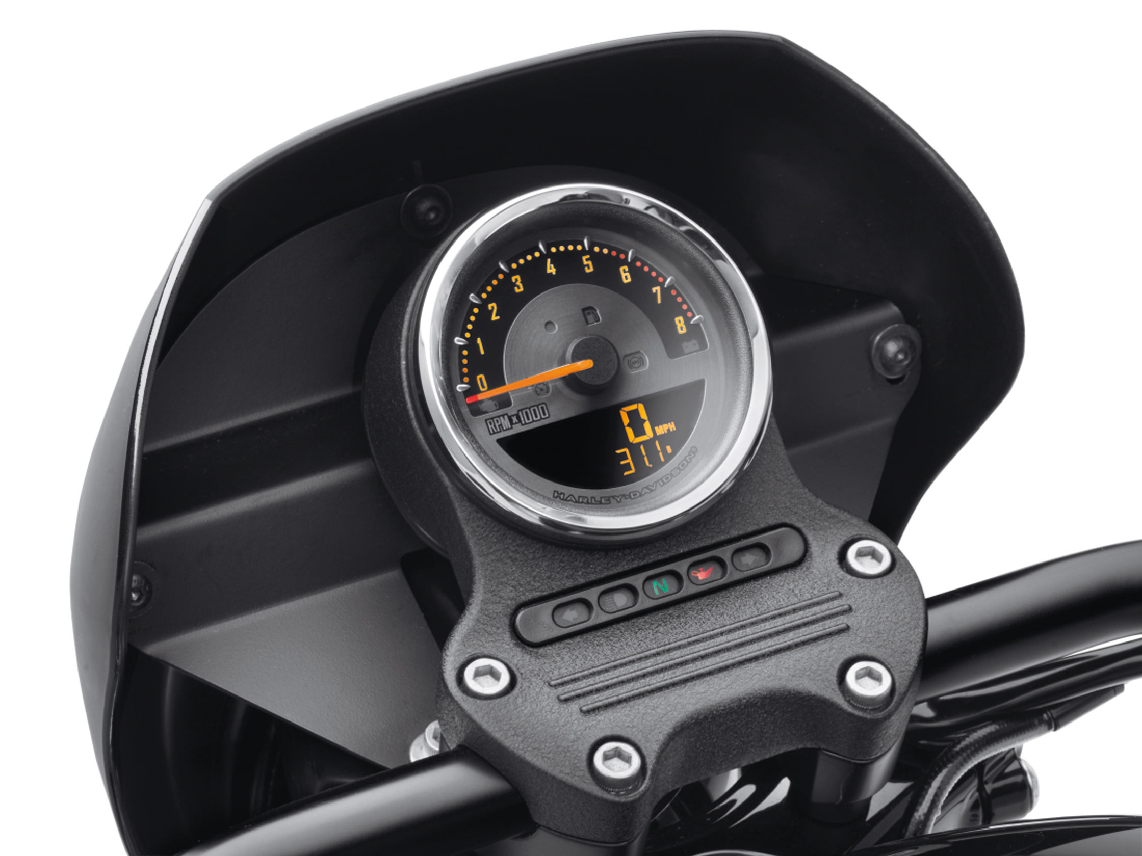Motorrad LCD Digital Tacho Kilometerzähler Kraftstoffmesser