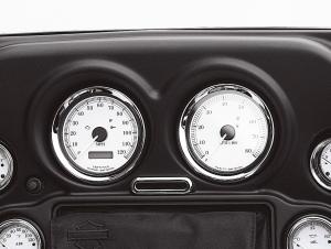 INSTRUMENTEN-KIT MIT SILBERNEM ZIFFERBLATT - TACHOMETER UND DREHZAHLMESSER 74457-00