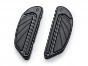 AIRFLOW TRITTBRETTER-KIT - Sozius - SCHWARZGLÄNZEND - Dyna 06-17, Softail ab 18 & Touring ab 86_1