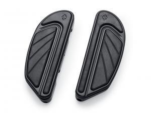 AIRFLOW TRITTBRETTER-KIT - Sozius - SCHWARZGLÄNZEND - Dyna 06-17, Softail ab 18 & Touring ab 86_1