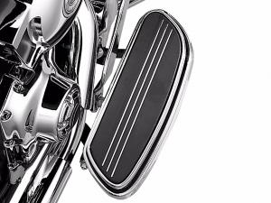 SWEPT WING RIDER FOOTBOARD PANS - CHROME<br />- Right 50683-04