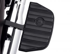 WILLIE G SKULL - FOOTBOARD INSERT KIT - BLACK - PASSENGER - TRADITIONAL STYLE 50501285