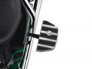 WILLIE G SKULL FOOTBOARD INSERTS<br />- Passenger - Traditional Shape 50713-04