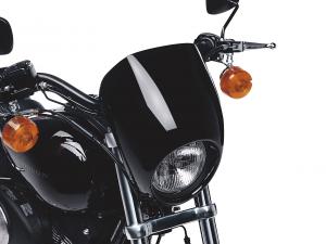 SCHEINWERFERSCHIRM - VIVID BLACK - Dyna + Sportster 68129-98DH