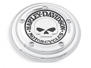 WILLIE G" SKULL COLLECTION<br />- Air Cleaner Trim<br />- Fits Evolution 1340 models, '99-'08 Dyna, '00-'15 Softail 29417-04