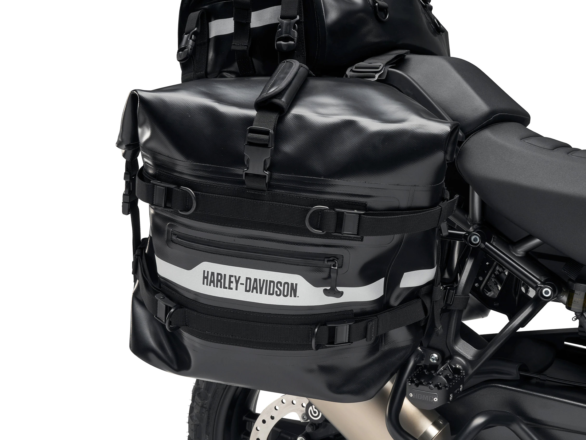 Adventure Soft Saddlebags 90202107 Luggage bags Pan america Parts Accessories House of Flames Harley Davidson