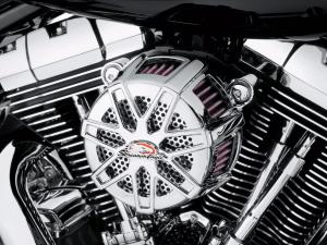 SCREAMIN' EAGLE EXTREME BILLET LUFTFILTER-KIT - Chisel - Chrom- Sportster® Stage I Upgrade 29400128