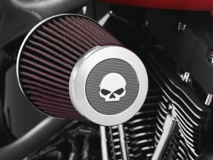 SCREAMIN' EAGLE HEAVY BREATHER ENDKAPPE - WILLIE G.® SKULL 28720-10