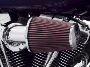 SCREAMIN' EAGLE® HEAVY BREATHER PERFORMANCE LUFTFILTER-KIT - Chrom - Dyna 29299-08