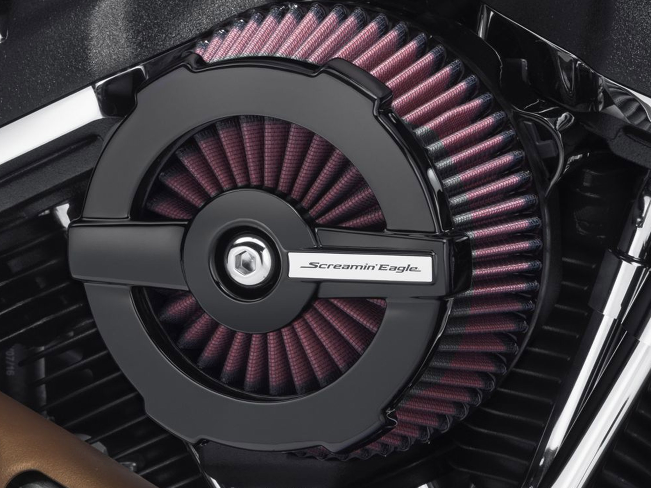 SCREAMIN' EAGLE® ROUND AIR CLEANER COVER RATCHET 61300845 / Milwaukee