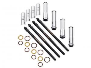 SCREAMIN' EAGLE PREMIUM TAPERED<br />QUICK-INSTALL ADJUSTABLE PUSHRODS - With Chrome Covers 18404-08