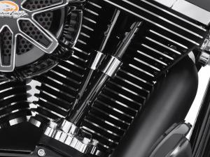 SCREAMIN' EAGLE PREMIUM TAPERED<br />QUICK-INSTALL ADJUSTABLE PUSHRODS - <br />With Gloss Black Covers 17900032