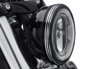DEFIANCE COLLECTION - HEADLAMP TRIM RING 5-3/4"- Black Machine Cut. 61400430