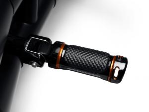 Adversary Passenger Footpegs -  Black & Orange - 18-later Softail 50502248