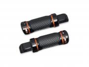 Adversary Soziusfußrasten -  Black & Orange - Softail ab 18_1