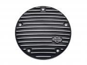OE STYLE NARROW-PROFILE DERBY COVER - Black Fin - 19-LATER SOFTAIL 25700968