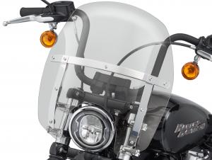 WIND SPLITTER QUICK-RELEASE COMPACT WINDSHIELD - 14" Light Smoke - Polished 57400331