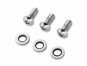 CHROME DERBY COVER SCREW KIT - Fits Evolution 1340 models 94630-98