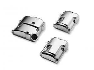 EVOLUTION" 1340 ENGINE COVERS - CHROME - <br />Crankcase Gear Covers - Fits '93-'99 25256-93A