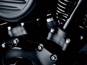 STÖSSELBLOCKABDECKUNGEN - SCHWARZ - Twin Cam Modelle ab '99_1