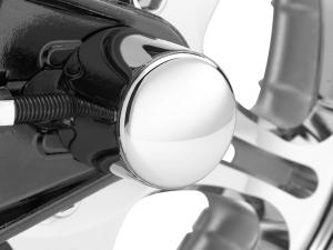 REAR AXLE NUT COVERS - Chrome - Die-cast 44256-01