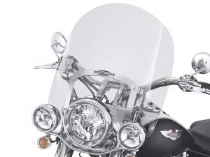 KING-SIZE NOSTALGIC H-D® DETACHABLES"<br />WINDSHIELD FOR FL SOFTAIL MODELS - 18" Light Smoke 57141-05