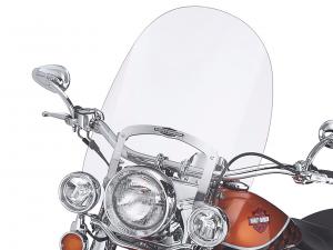 KING-SIZE NOSTALGIC H-D® DETACHABLES"<br />WINDSHIELD FOR FL SOFTAIL MODELS - 21" Clear 57140-05