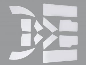 TRANSPARENT PAINT GUARD KIT - TRIKE<br />Fits '09-later 83989-10A