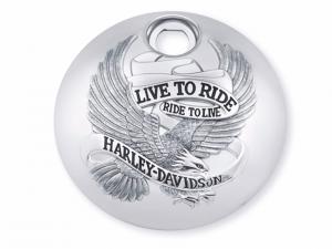 LIVE TO RIDE" TANKKONSOLENKLAPPE - Chrom - ab '08_1