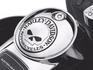 WILLIE G" SKULL FUEL TANK CONSOLE DOOR - Fits '08-later 61308-09A