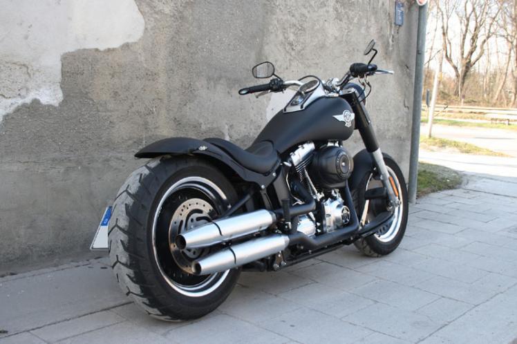 Крыло кастом на HD Fatboy
