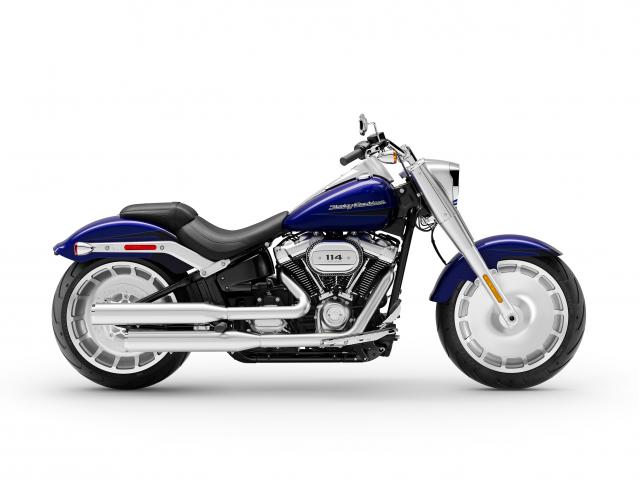 Zephyr Blue / Black Sunglo / 2020 - Softail - Harley