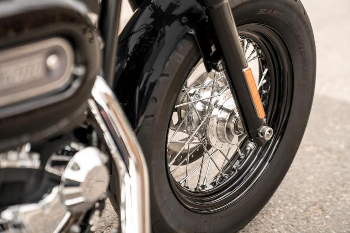 Verchromter Kennzeichenhalter für Harley-Davidson und Custombikes