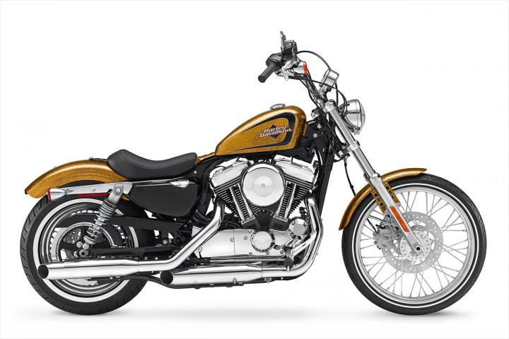 HARD CANDY GOLD FLAKE 2016 Sportster Harley Davidson Sportster XL1200V Seventy Two 2016 Modelle Motorrader Website House of Flames Harley Davidson