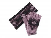 EAR WARMER/GLOVES SET-KNIT,PUR 97681-25VW