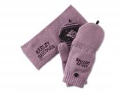 EAR WARMER/GLOVES SET-KNIT,PUR_1