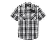 Hemd "Bar & Shield Plaid Grey" 99256-25VM